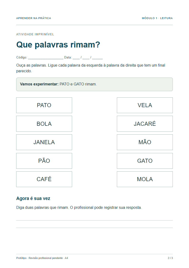 Pares de rimas